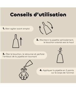 Pipettes antiparasitaires chien moyen 3ml (x3) Bio BIO, 3 pièces
